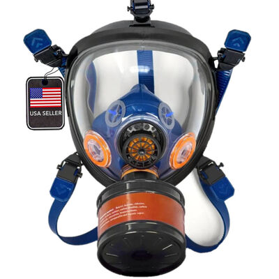 ST-100X Full Face Survival Respirator Gas Mask with Organic Vapor and Particulate Filtration